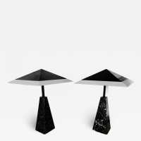 Large pair of lamps in marble and lampshades in lacquered metal and white methacrylate by Cini Boeri for Tranconi. Italy 1970. floor lamp chandelier Reggiani, Sciolari, Francesco Buzzi Ceriani, Stilnovo, Angelo Brotto for Esperia, Aldo Carlo Nason for Mazzega, Venini, Vistosi, La Murrina, Toni Zuccheri, Fontana Arte, Artemide, Arteluce, Arredoluce, Luigi Caccia Dominioni.