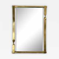 Twisted brass mirror by Luciano Frigerio. Italy 1970