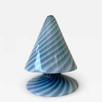 blue Murano glass lamp by la Murrina. Italy 1970. in the style of Venini, Vistosi, Mazzega Aldo Carlo Nason, Stilnovo, Joe Colombo, Arteluce, Arredoluce, Lumi, Luci, Rggiani, Sciolari, Werner Pantone, Luigi Colani, Raak, Angelo Lelii, Angelo Brotto, Esperia chandelier sconces pendant lightning brass de steel stainless mid-century modern space age 1970 1980