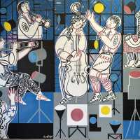 Roger Capron - Panneau Décoratif sur Lave - 1987