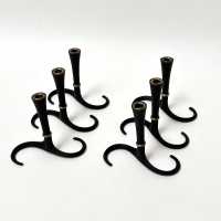 Jens Harald Quistgaard, Cast Iron Candleholders, Denmark c.1965
