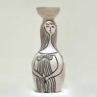 Accolay, Double Faced Vase, France c.1960
