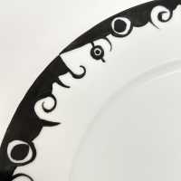 Roger Capron, Unique Porcelain Plate, Vallauris 1992