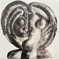 Decorative Art Tile, Roger Capron, Vallauris 1980