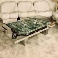 Metal and Quartzite coffee table