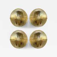 Mid-Century Modern Space Age Yellow Gold Leaf Murano Glass Wall Sconces. Famous manufacturing designers like Barovier Toso Fabbian, Venini, Veronese, La Murrina, Aldo Carlo Nason, Stilnovo, Joe Colombo, Arteluce, Arredoluce, Lumi, Luci, Rggiani, Sciolari, Werner Pantone, Luigi Colani, Raak, Angelo Lelii, Angelo Brotto, Esperia, Francesco Bocola, Superstudio, Enrico Tronconi, Mario Bellini, Harvey Guzzini, Luigi Massoni, Martinelli, Pierre Cardin, Fabio Lenc