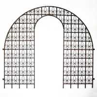 Antique wrought iron garden gate – France, late 19th century