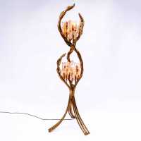 Sculptural floor lamp signed Henri Fernandez – France, circa 1970