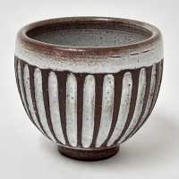 Scarified Stoneware Bowl, Pol Chambost c.1960