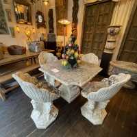 stone garden furniture