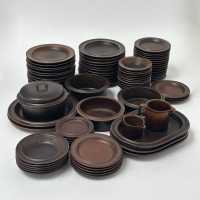 Set of 83 Stoneware Dishes, Arabia Ruska Line by Ulla Procope, Finland 1961