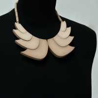 Guillemette L'Hoir, Galalith Bird Necklace, Paris c.1980