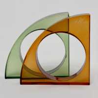 Sculptural Plexiglass Bangle by Isaky, Paris c.1980