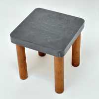 Stamped Lead End Table, Roger Capron, Vallauris 1968
