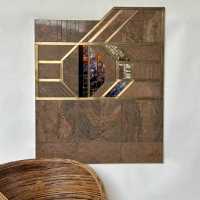 Marble and Glass Mosaic Panel by L'Oeuf Center d'Etudes, Paris 1986