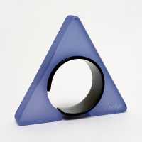 Isaky, Sculptural Cuff Bracelet, Sand Blasted Resin, Paris 1980