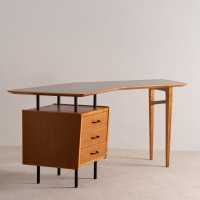 Charles Ramos oak desk circa 1950