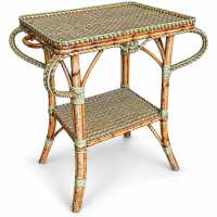 Perret & Vibert, Rattan side table, late 19th century