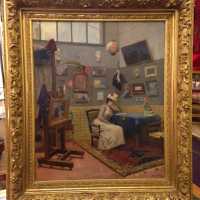 Jules-Benoit Lévy, Femme dans un atelier, 1890