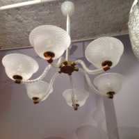 Lustre Venini « reticello » 1940