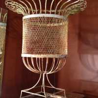 Vase Médicis corbeille en fer forgé 1950