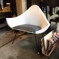Paire de fauteuils anglais en papier tressé, édition Loom