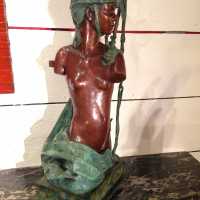 « La femme en buste », bronze de Michel Lévy, XXème siècle