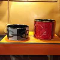Deux bracelets émaillés Hermès 
