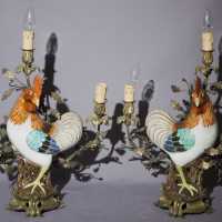 Lampes en porcelaine de Chine XIXème