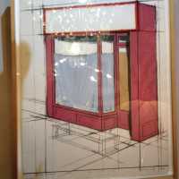 Lithographie Christo, The Pink Store Front, 1980