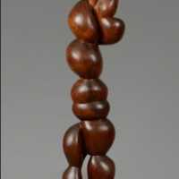 Totem en bois de Marc Batifol (né en 1931)