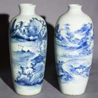 Vases en porcelaine de Chine, XXème siècle