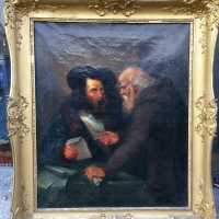 Ancien tableau, Huile sur toile fin XVIIème