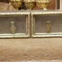 serrure d'intérieur en bronze et acier fin XIXème siècle