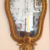 Paire de miroirs italiens, XVIIIème siècle  Pair of Italian mirrors, XVIII century