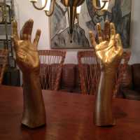 Mains, bronze doré, circa 1980