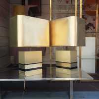 Paire de lampes, Circa 1970, dans le goût de Philippe Jean
