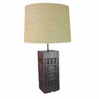 Lampe africaine en bois