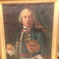 Tableau sur toile encadré. 18ème siècle.