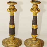 Paire de bougeoirs circa 1830