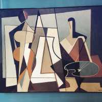 "Le peintre et son modèle", tableau de Charles Mérabgel 1974