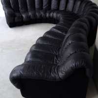 Sofa model DS600 by De Sede in black leather