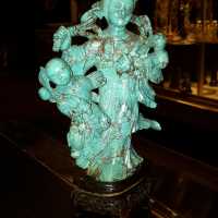 Femme et enfant en turquoise Chine, début XXème siècle