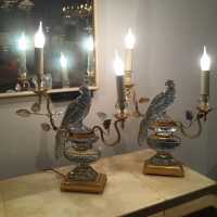 Paire  de candelabres, maison Baguès