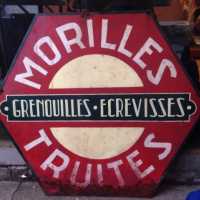 Enseigne/ Pained metal sign
