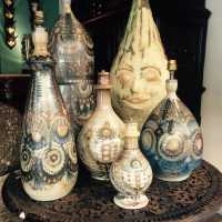 Suite de lampes en céramique