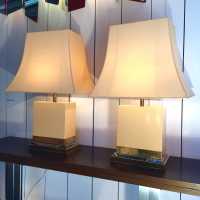 Pair lamps Jean Claude Mahey 1970