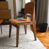 Wood chair by Jean Prouvé, ca 1941.