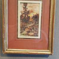 Dessin ancien aquarelle