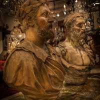 Paire de bustes en terre cuite XIX eme siecle